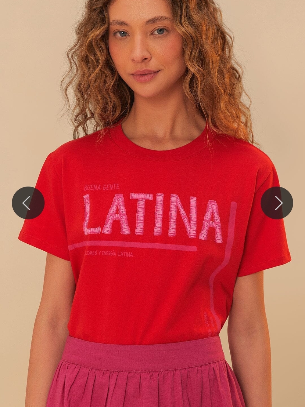 FARM Rio Red Latina T-shirt